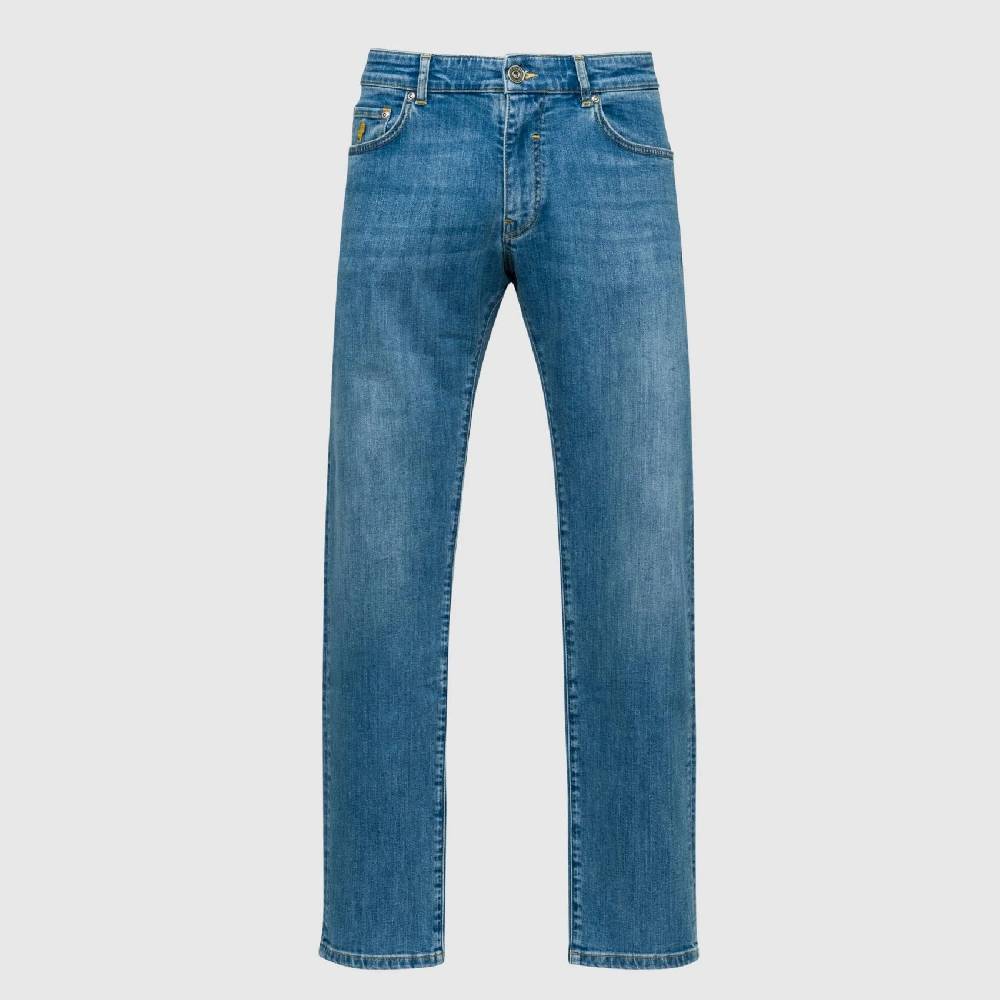 MCS Cinque tasche denim chiaro stretch mcs regular fit Saldi Di Fabbrica