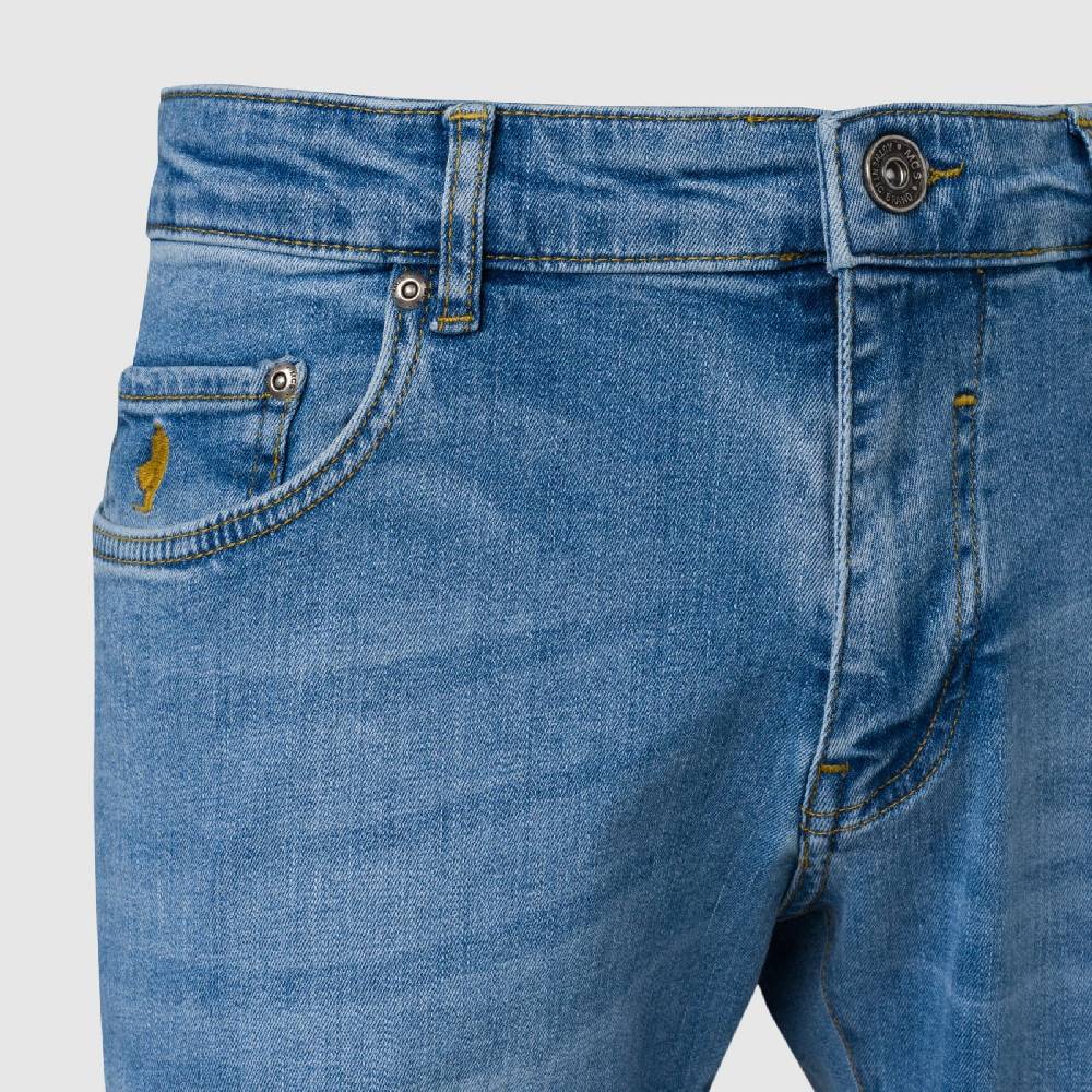 MCS Cinque tasche denim chiaro stretch mcs regular fit Saldi Di Fabbrica