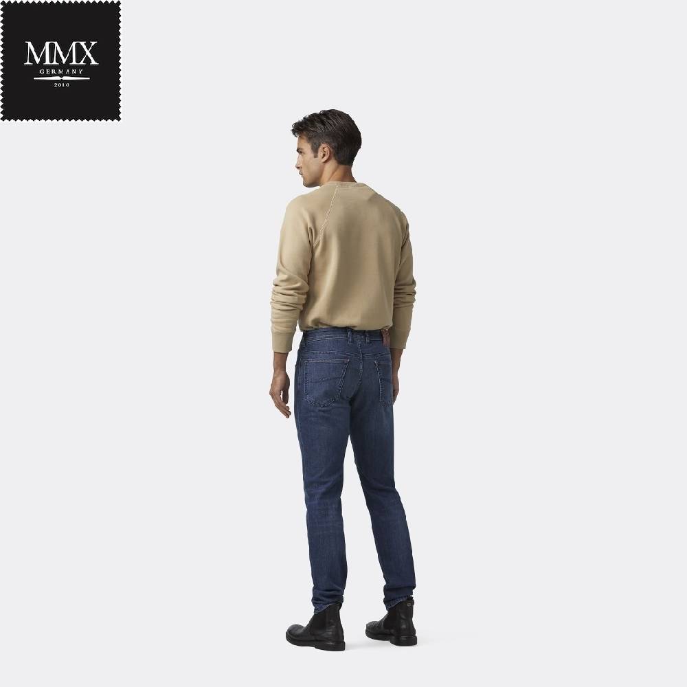 MMX Germany Jeans blu stone mmx denim stretch slim fit Vendite Flash