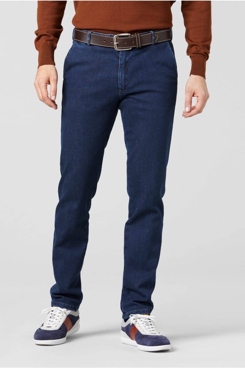 Meyer Pantalone in denim flex meyer blu stone modern fit 2025