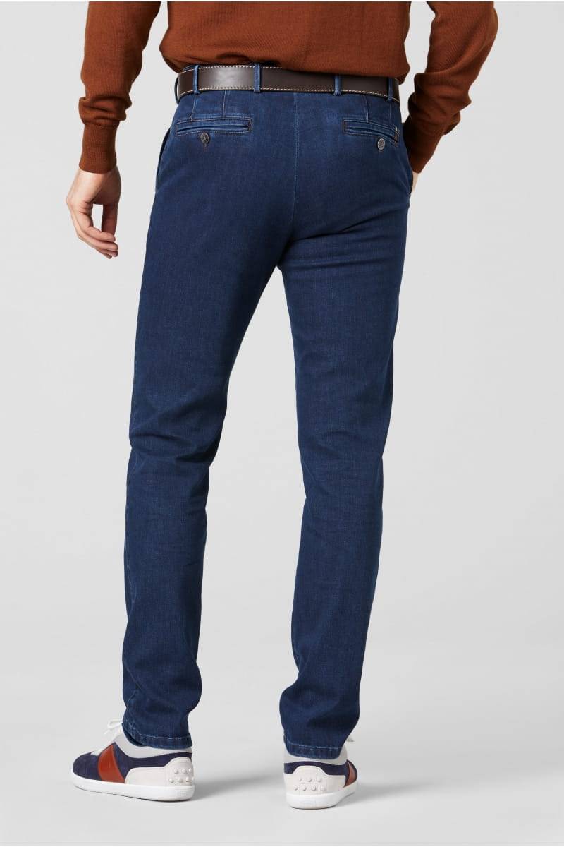 Meyer Pantalone in denim flex meyer blu stone modern fit 2025