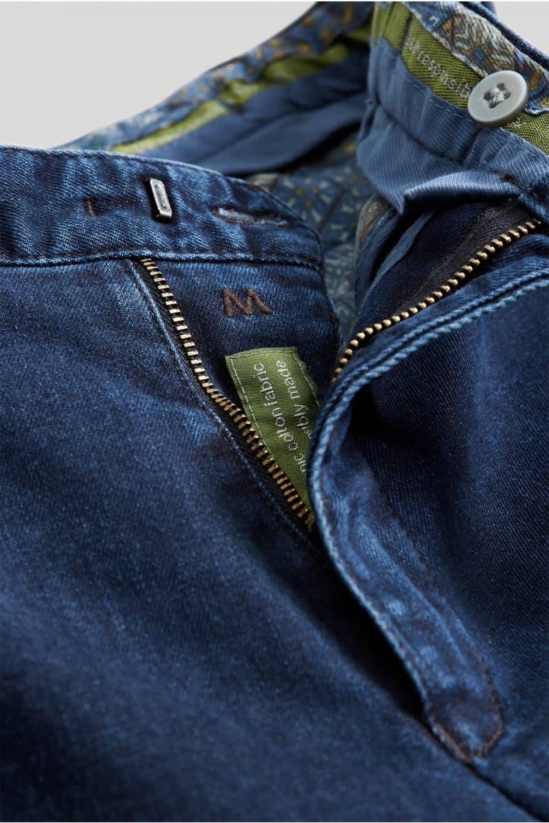 Meyer Pantalone in denim flex meyer blu stone modern fit 2025
