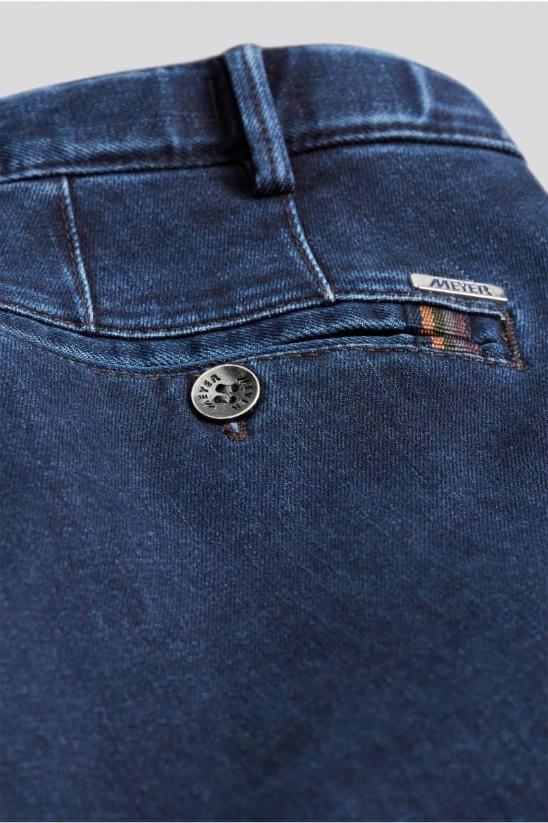 Meyer Pantalone in denim flex meyer blu stone modern fit 2025