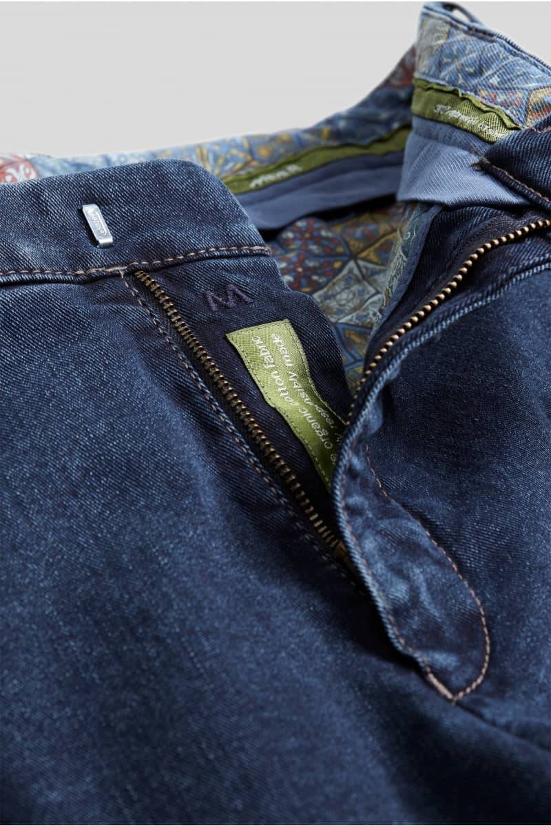 Meyer Pantalone meyer in denim blu stone super stretch regular fit Italy