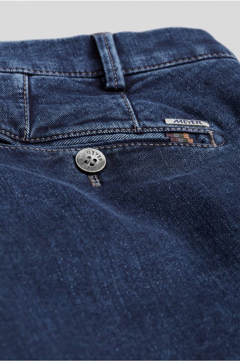 Meyer Pantalone meyer in denim blu stone super stretch regular fit Italy