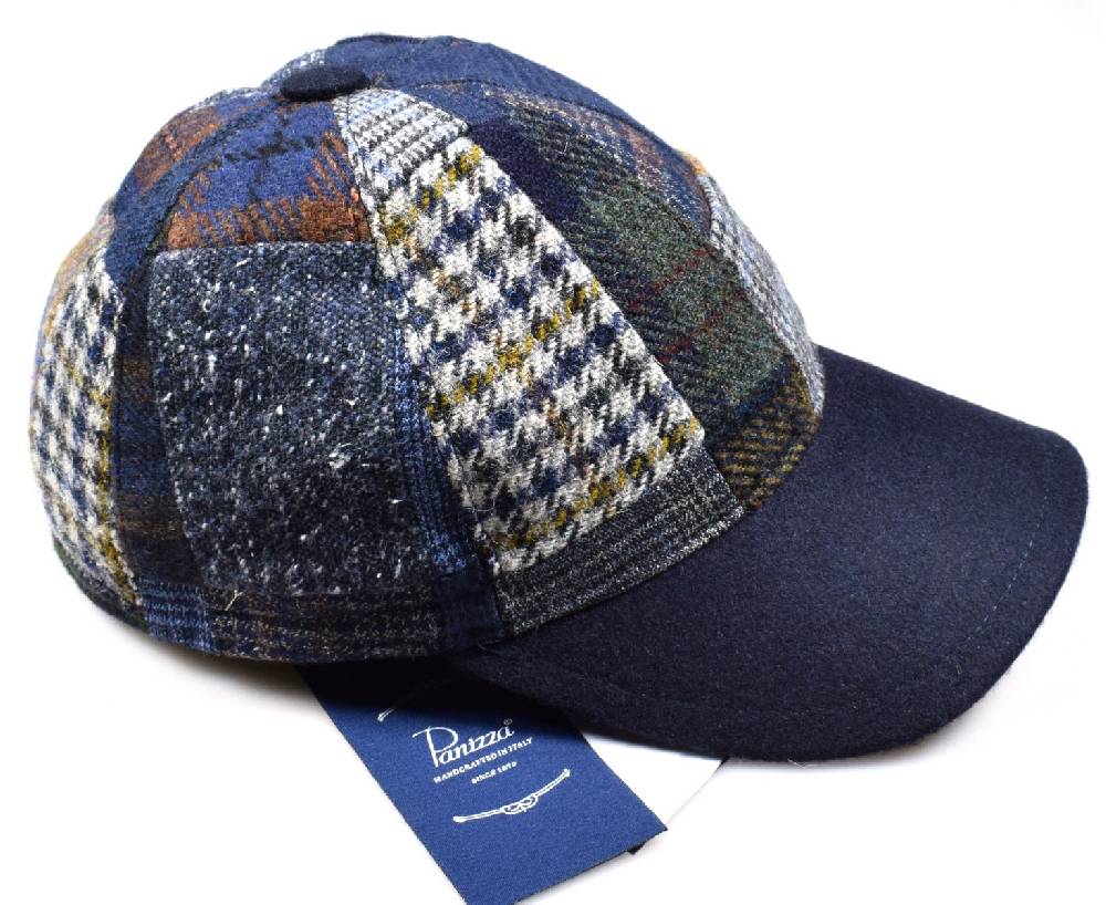 Panizza Cappello baseball panizza patchwork multicolor con paraorecchie Italia