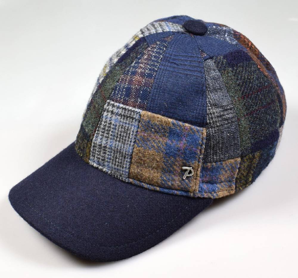 Panizza Cappello baseball panizza patchwork multicolor con paraorecchie Italia