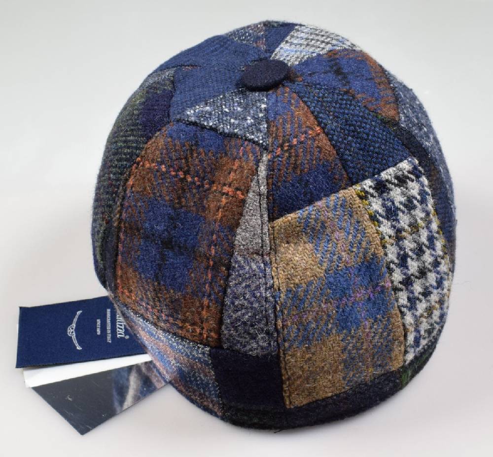 Panizza Cappello baseball panizza patchwork multicolor con paraorecchie Italia