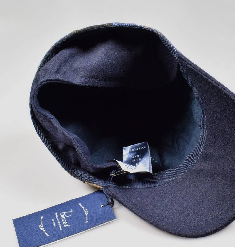 Panizza Cappello baseball panizza patchwork multicolor con paraorecchie Italia