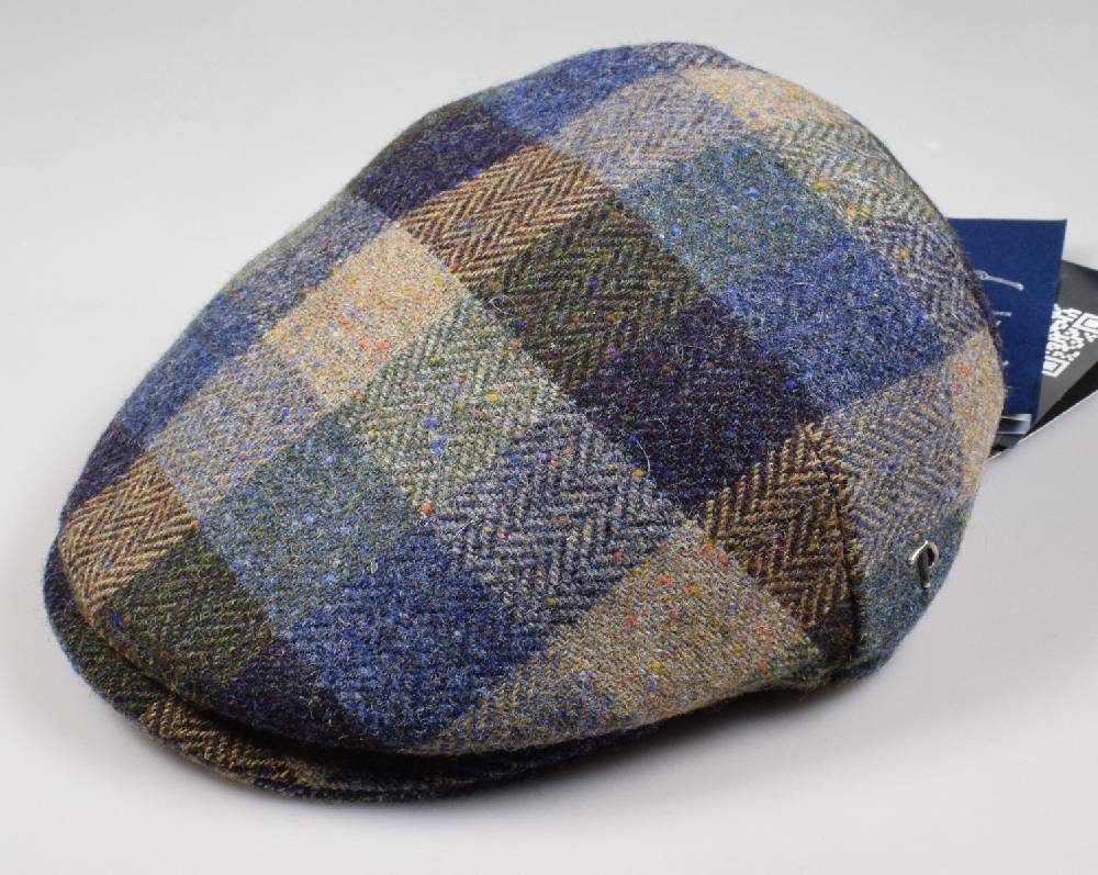 Panizza Berretto panizza peaked in lana donegal tweed fantasia Nuovo