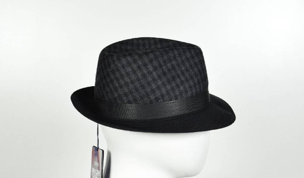 Panizza Cappello trilby panizza grigio a quadri Vendita
