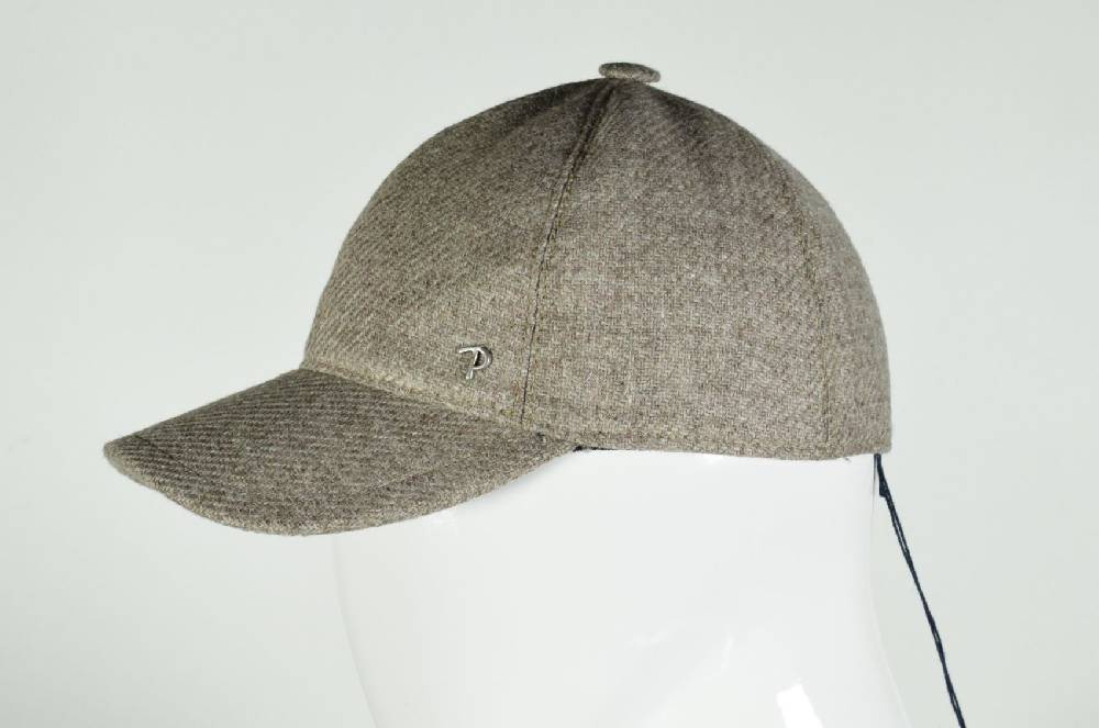 Panizza Berretto baseball panizza tortora in lana shetland Promozione