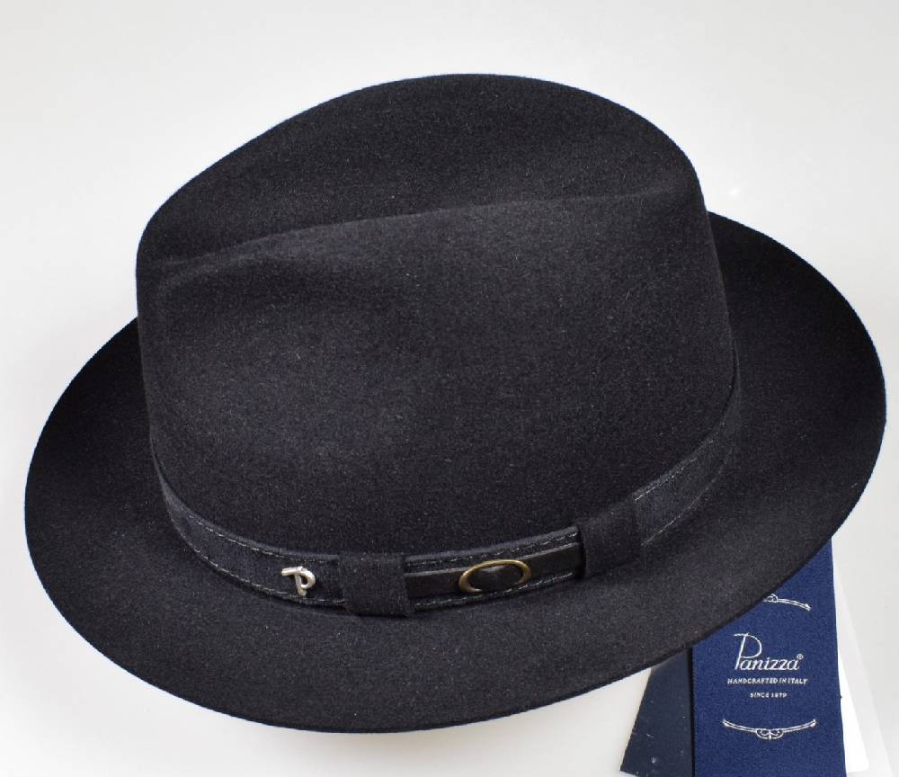 Panizza Cappello classico in feltro panizza nero waterproof Affare Del Giorno