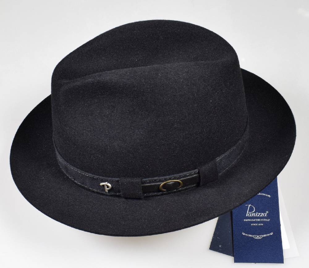 Panizza Cappello classico in feltro panizza nero waterproof Affare Del Giorno