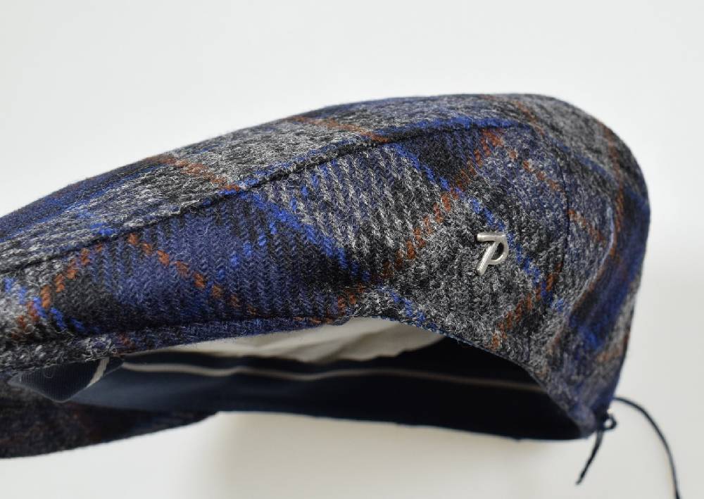 Panizza Berretto panizza blu fantasia british a quadri Sottocosto