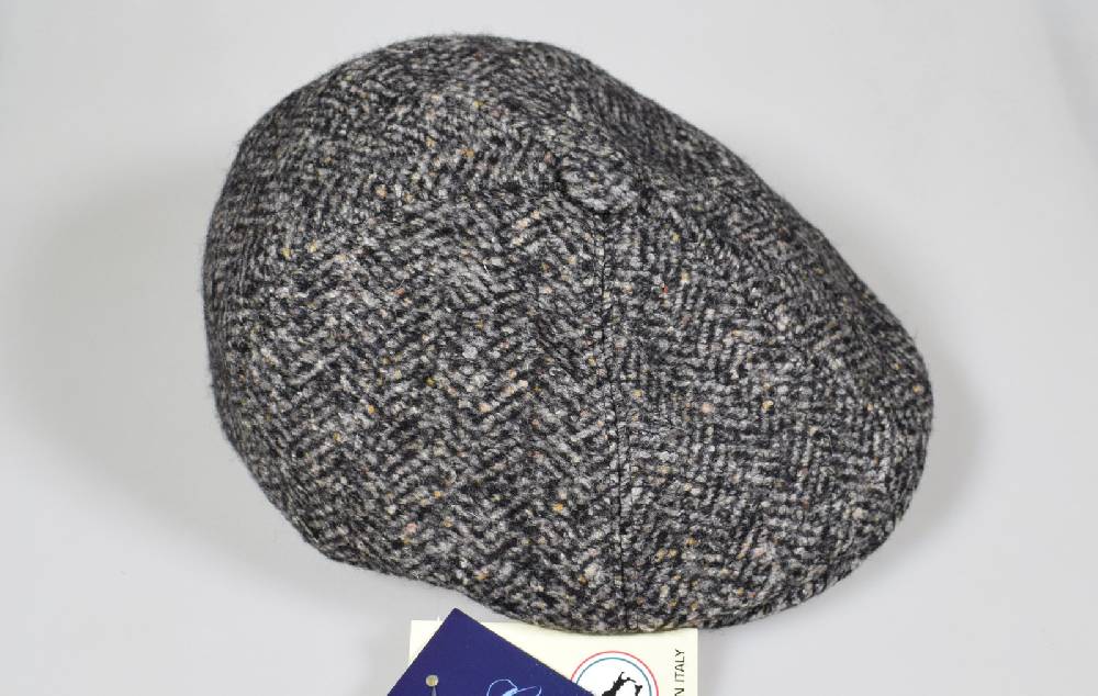 Imor di Banfi Coppola in misto lana grigio a tweed imor di banfi Presa
