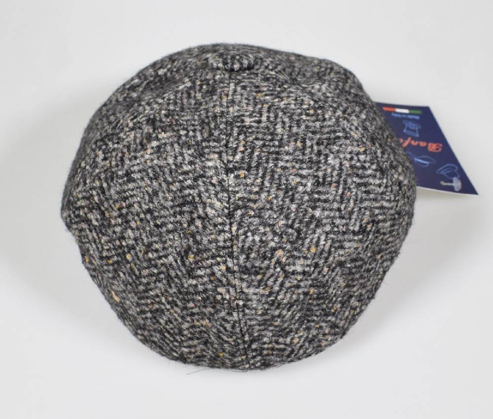 Imor di Banfi Coppola in misto lana grigio a tweed imor di banfi Presa