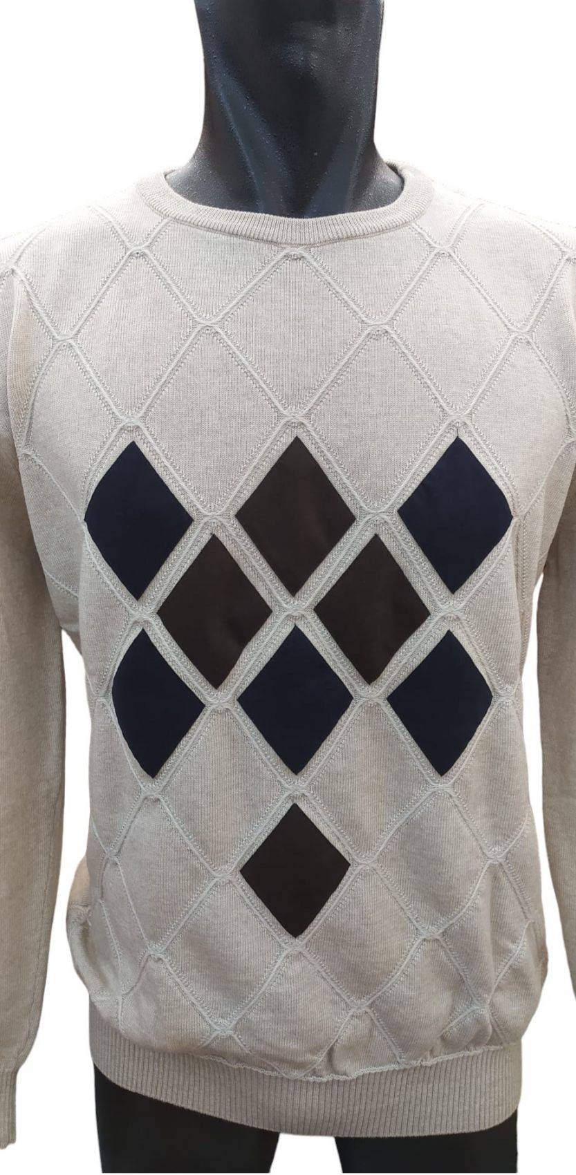 Green Coast Maglia beige girocollo green coast lana merinos zegna baruffa Sconto