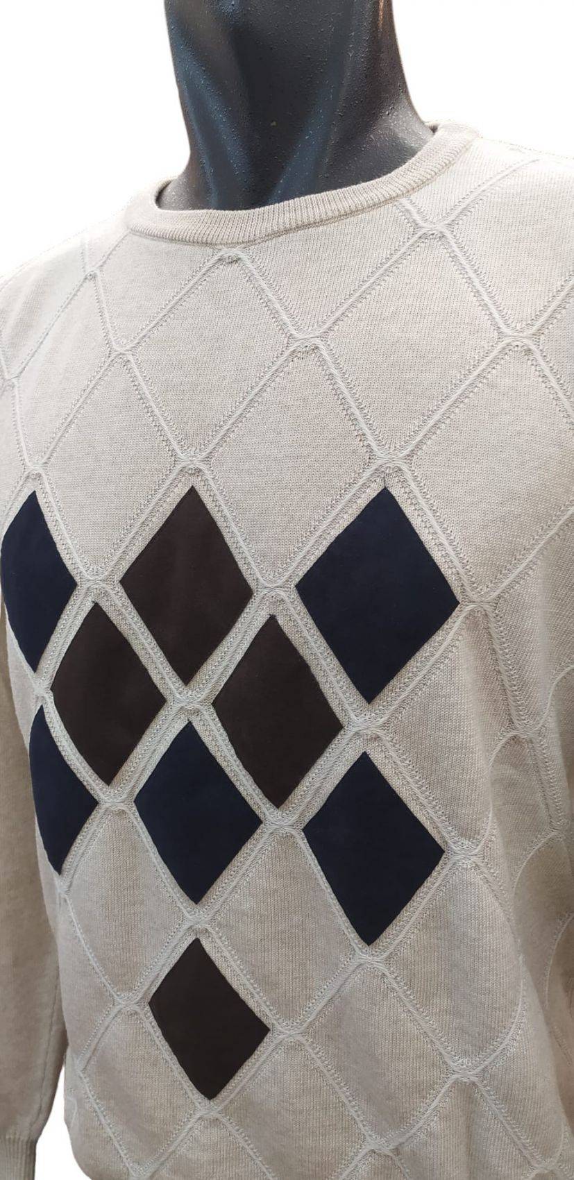 Green Coast Maglia beige girocollo green coast lana merinos zegna baruffa Sconto