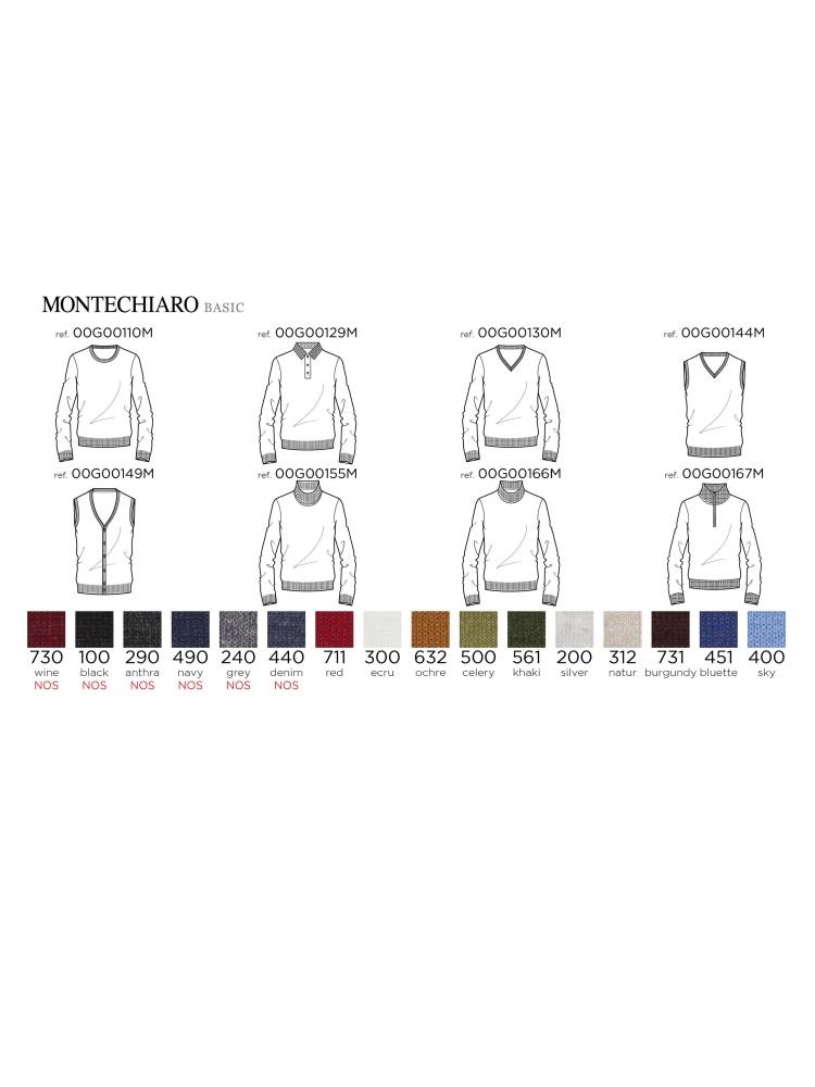 Montechiaro Dolcevita montechiaro in misto lana pettinata modern fit Economico