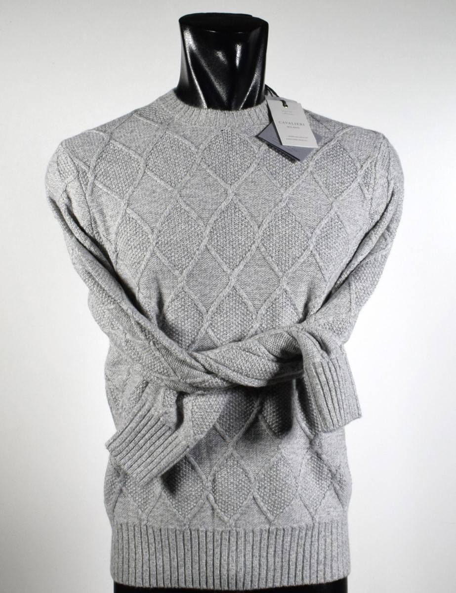 Cavalieri Milano Girocollo cavalieri milano intarsio misto cashmere Hotsell