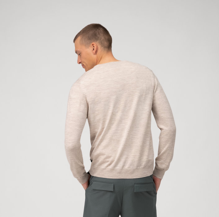 Olymp Pullover scollo a v beige olymp regular fit In Linea