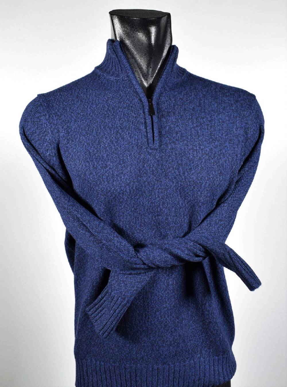 Cavalieri Milano Lupetto con zip cavalieri lana cashmere seta Pezzi Unici