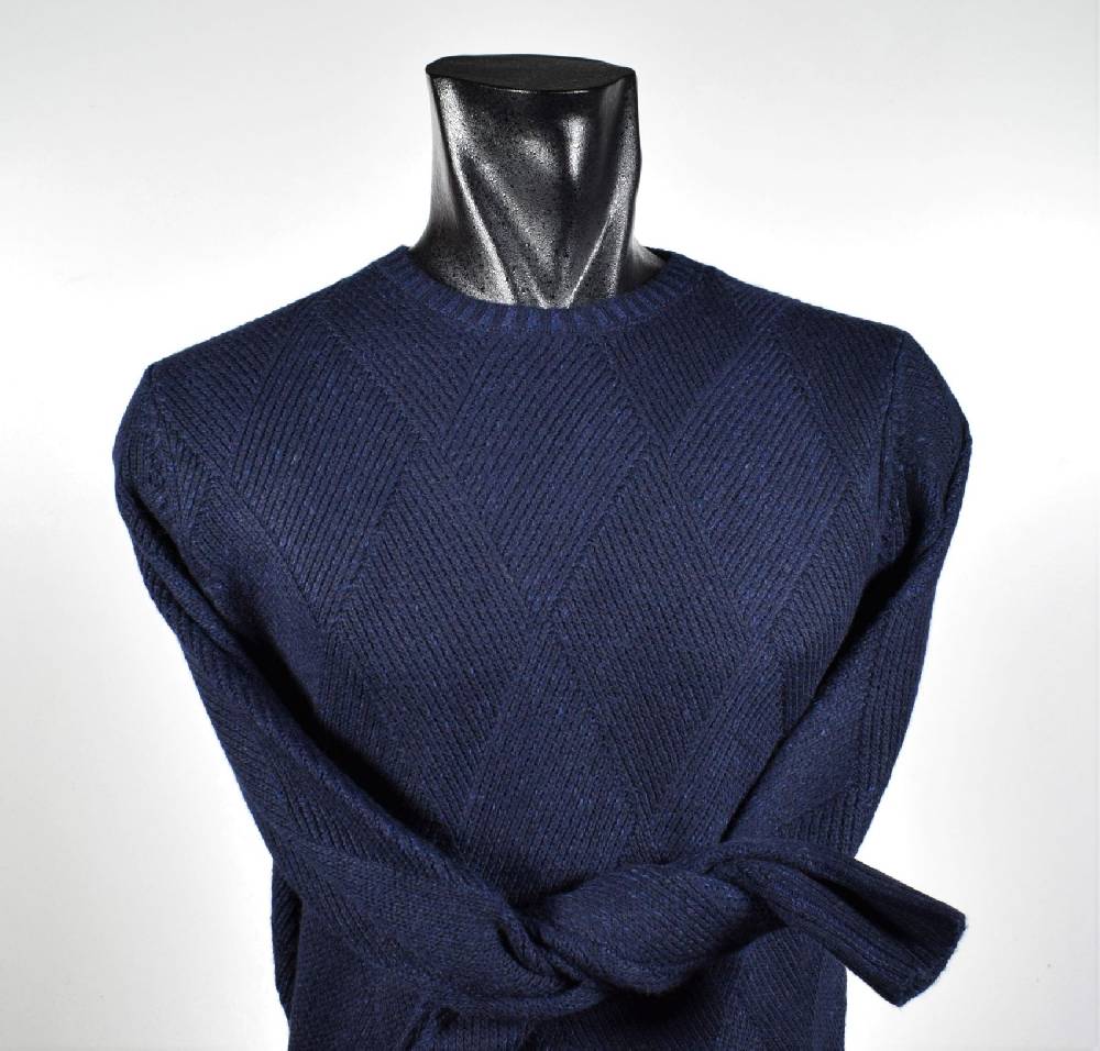Cavalieri Milano Girocollo intarsio vanisè cavalieri lana cashmere Qualità Garantita