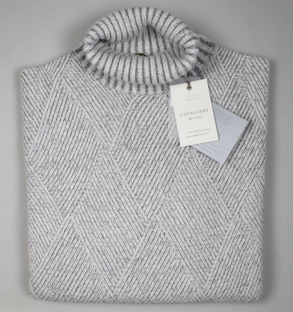 Cavalieri Milano Dolcevita intarsio vanisè cavalieri lana cashmere Negozi Online