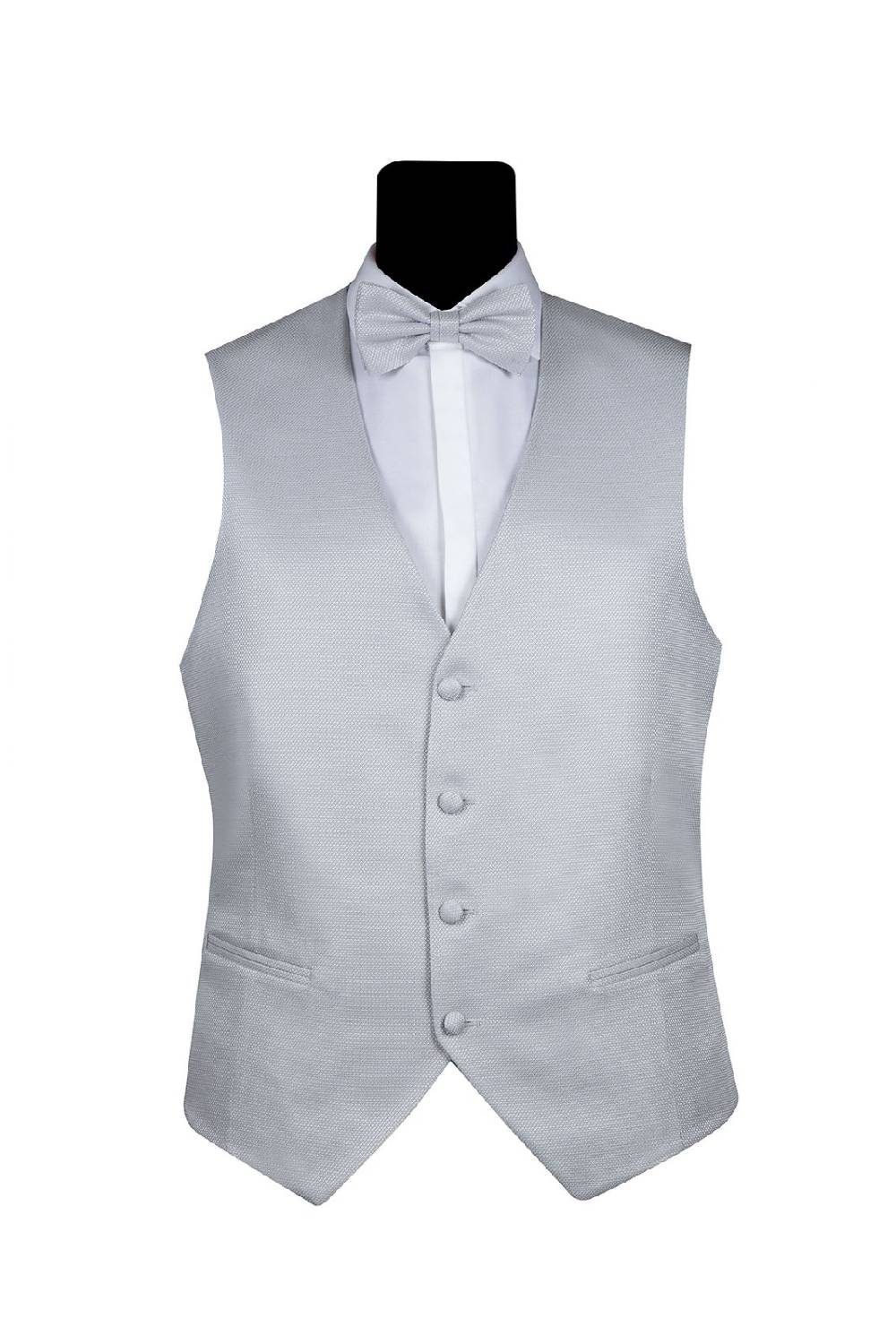 Gilet grigio perla simbols completo di papillon Affare Del Giorno