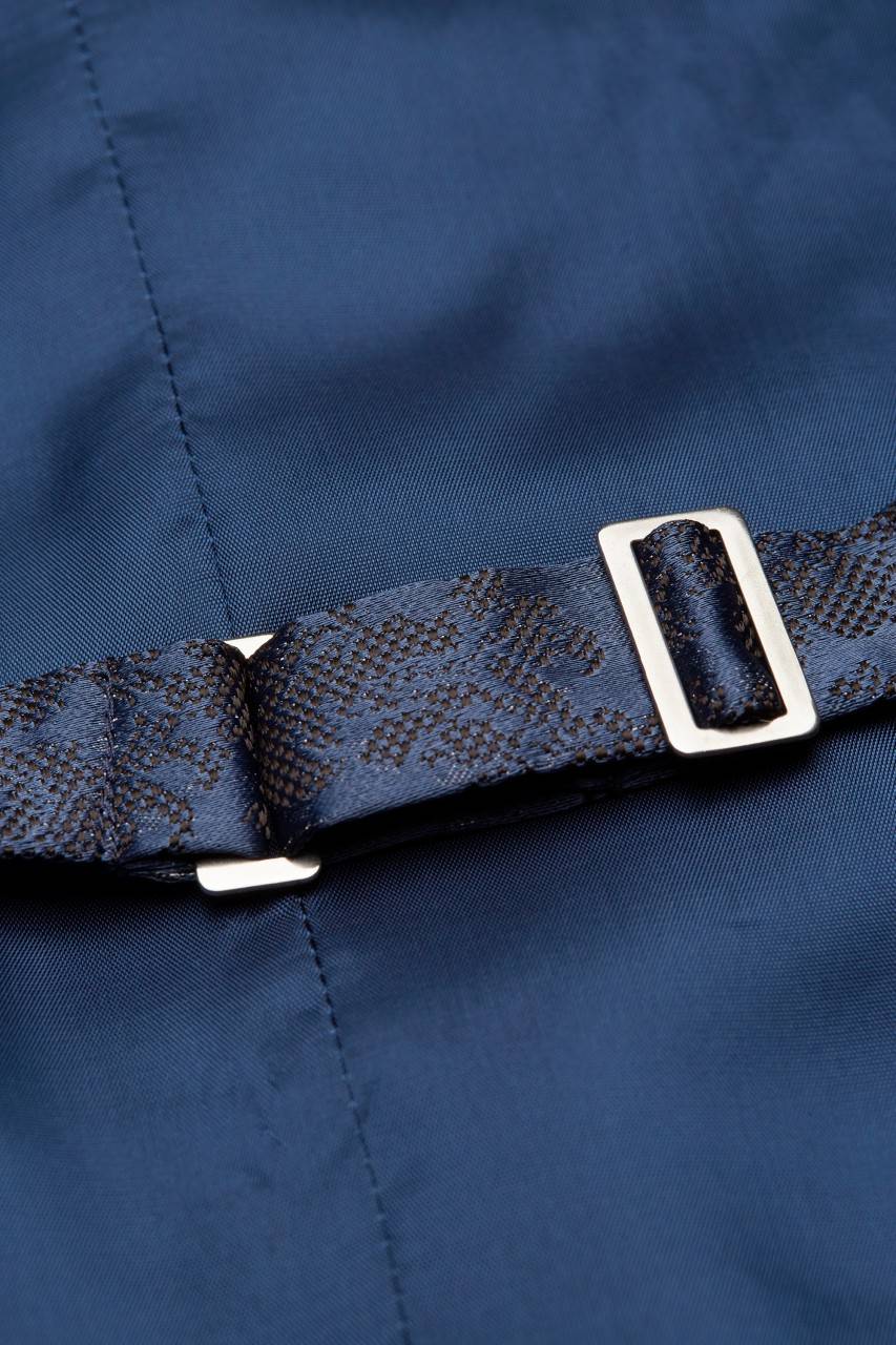 Digel Panciotto gilet blu completo di cravatta e pochette digel cerimonia Prezzo Ridotto