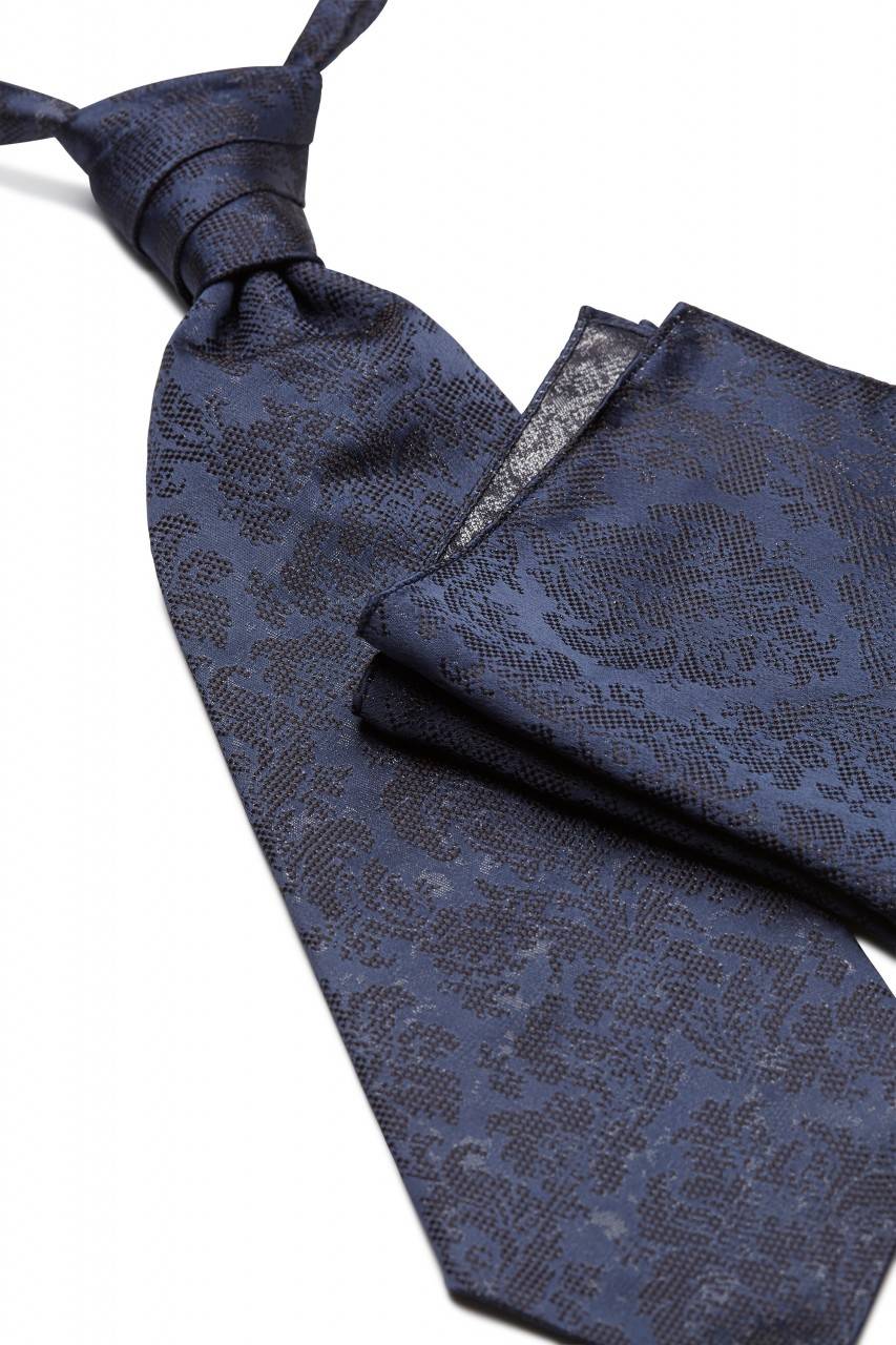 Digel Panciotto gilet blu completo di cravatta e pochette digel cerimonia Prezzo Ridotto
