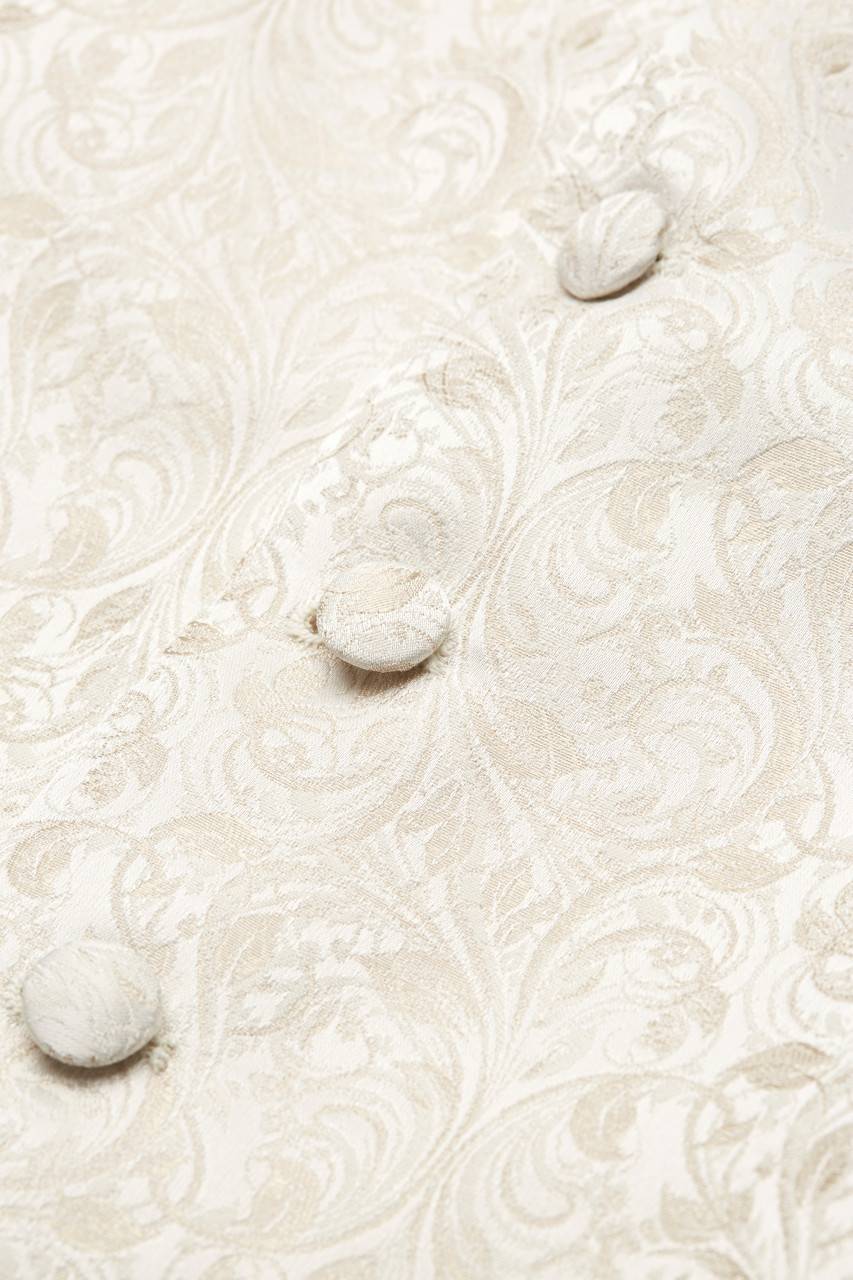 Digel Panciotto elegante cerimonia digel champagne ecru con cravatta Sottocosto