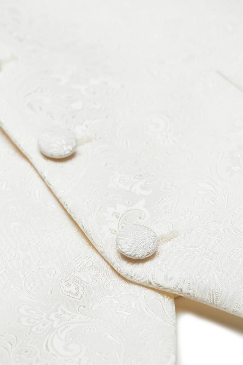 Digel Panciotto gilet completo di cravatta e pochette ecru digel Online