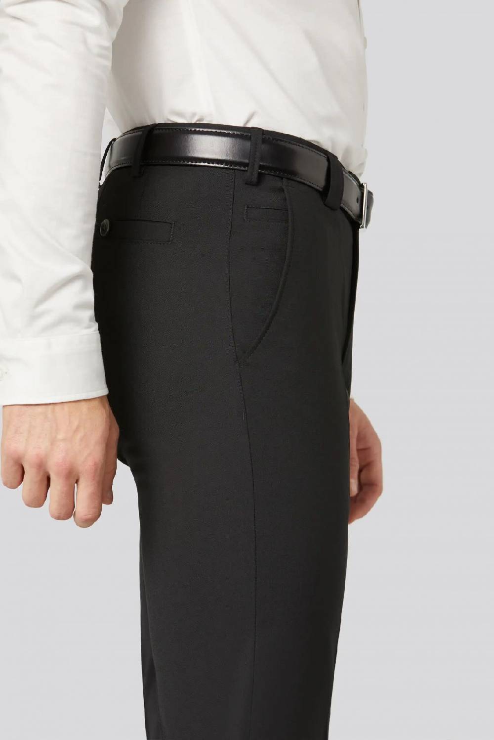 Meyer Pantalone meyer nero regular tropical comfort fit Saldi