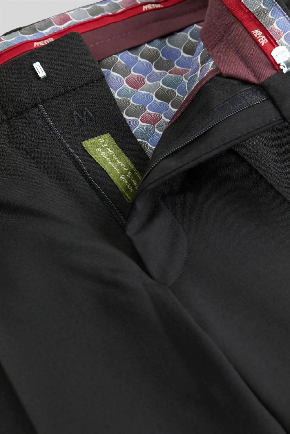Meyer Pantalone meyer nero regular tropical comfort fit Saldi