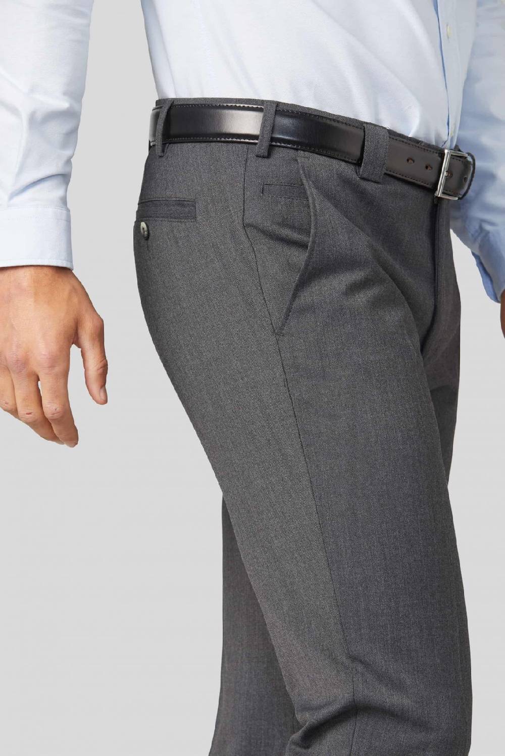 Meyer Pantalone meyer grigio medio in premium soft twill comfort fit Hotsell