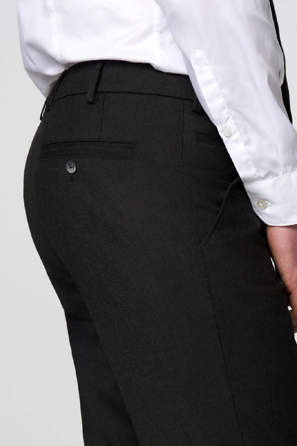 Meyer Pantalone meyer grigio antracite in premium soft twill comfort fit Vendita Calda