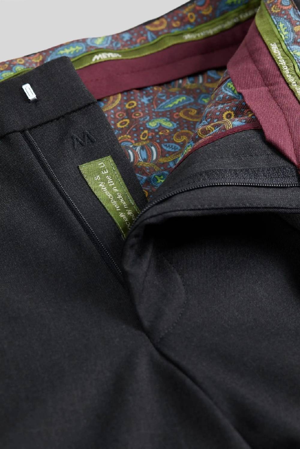 Meyer Pantalone meyer grigio antracite in premium soft twill comfort fit Vendita Calda