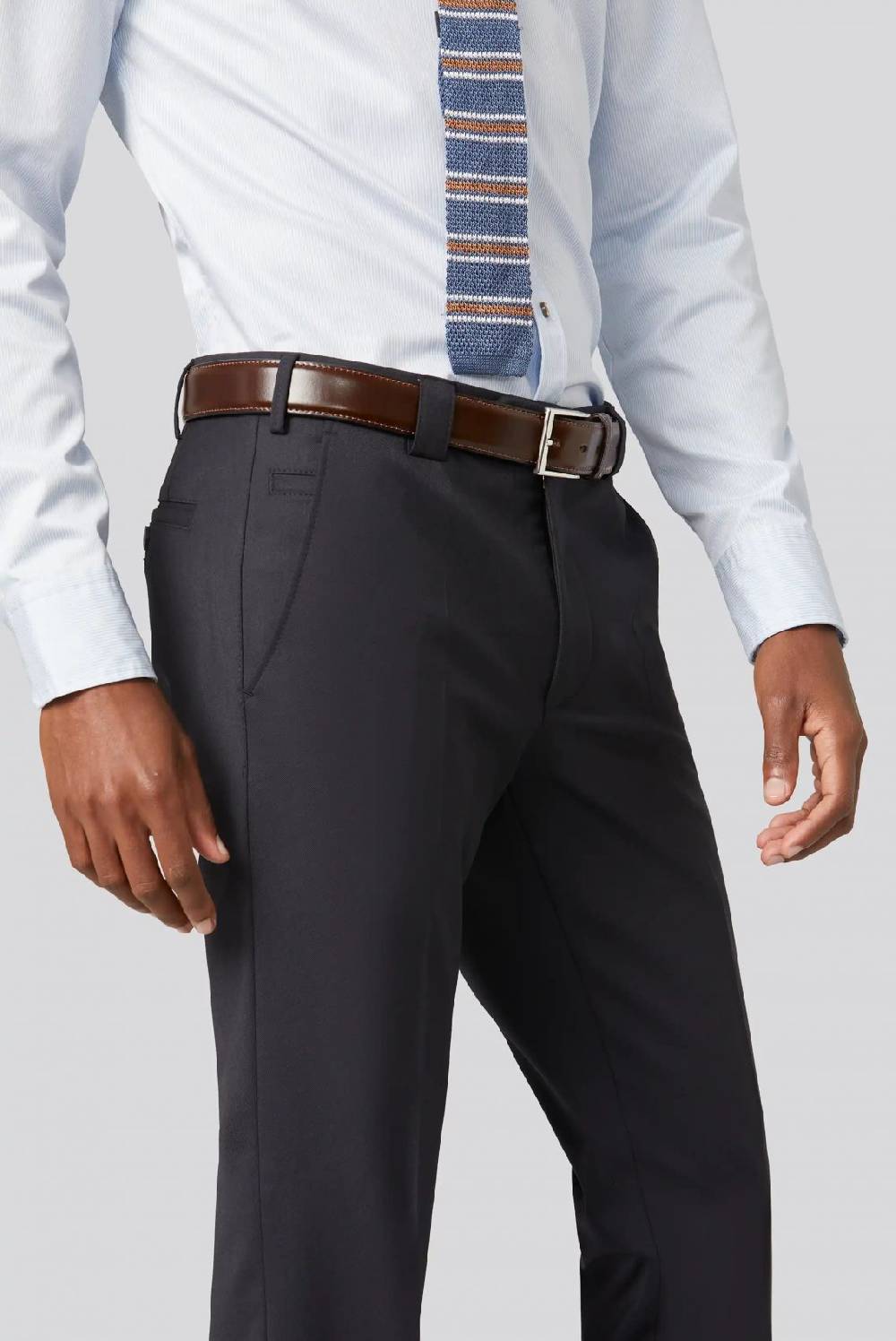 Meyer Pantalone meyer blu in premium soft twill comfort fit Vendita Economica
