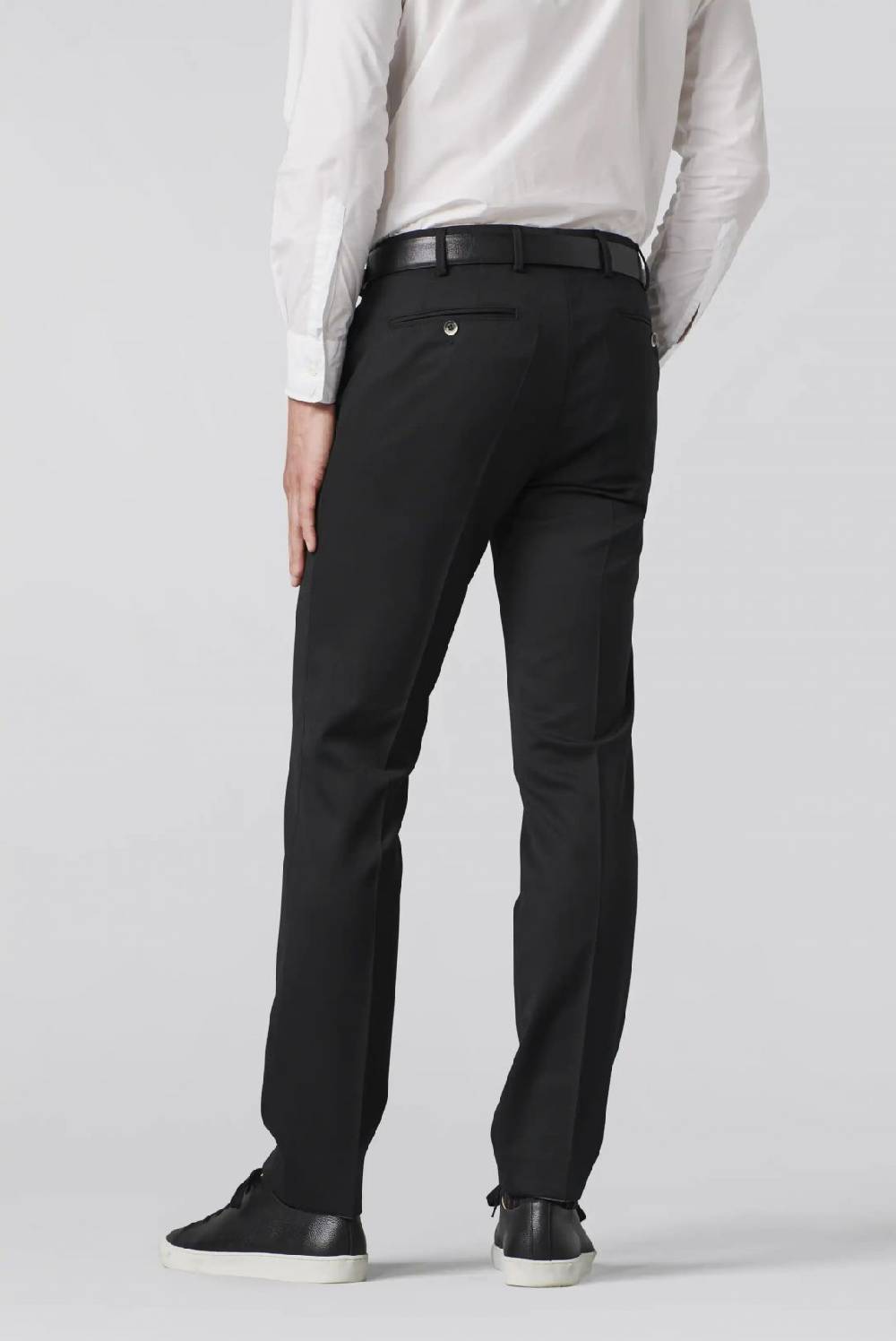 Meyer Pantalone meyer nero in twill teflon stretch I Più Venduti