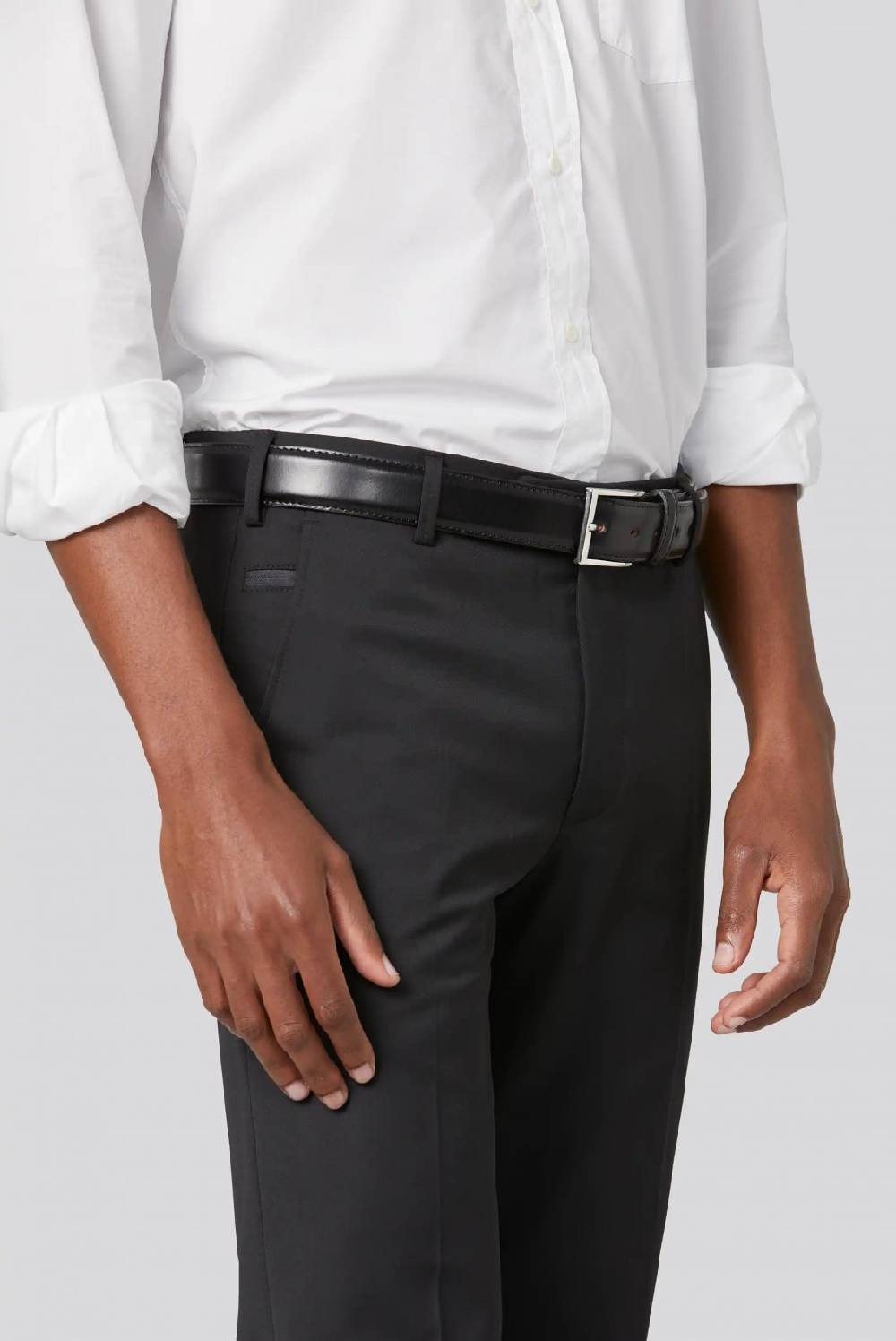 Meyer Pantalone nero meyer travel twill modern fit Negozio