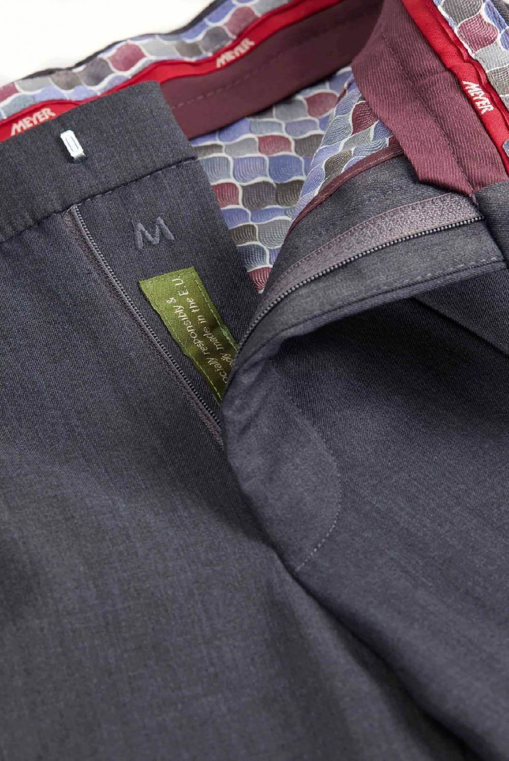 Meyer Pantalone grigio medio meyer travel twill modern fit In Saldo