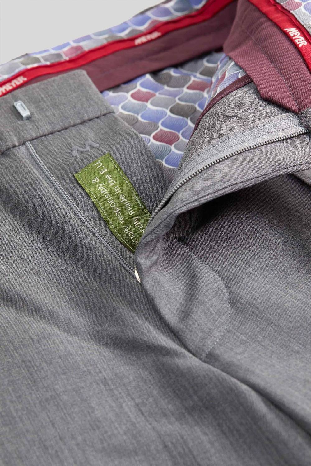 Meyer Pantalone grigio chiaro meyer travel twill modern fit Moda