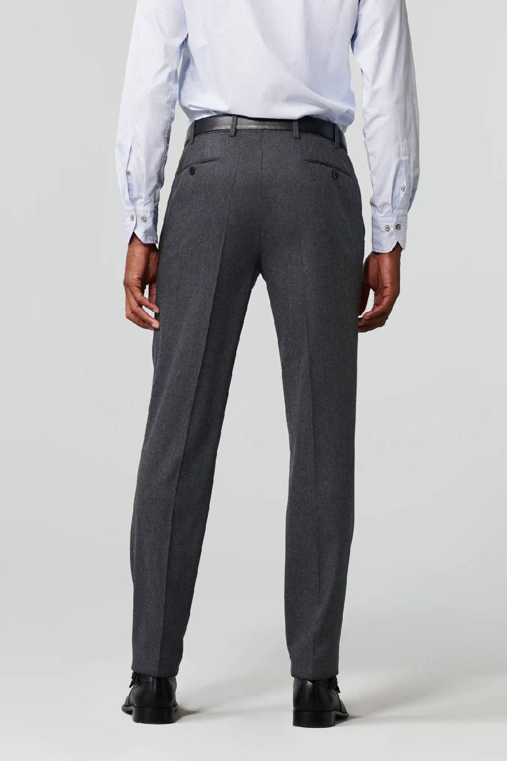 Meyer Pantalone grigio medio meyer in flanella naturalmente caldo antipiega 2025