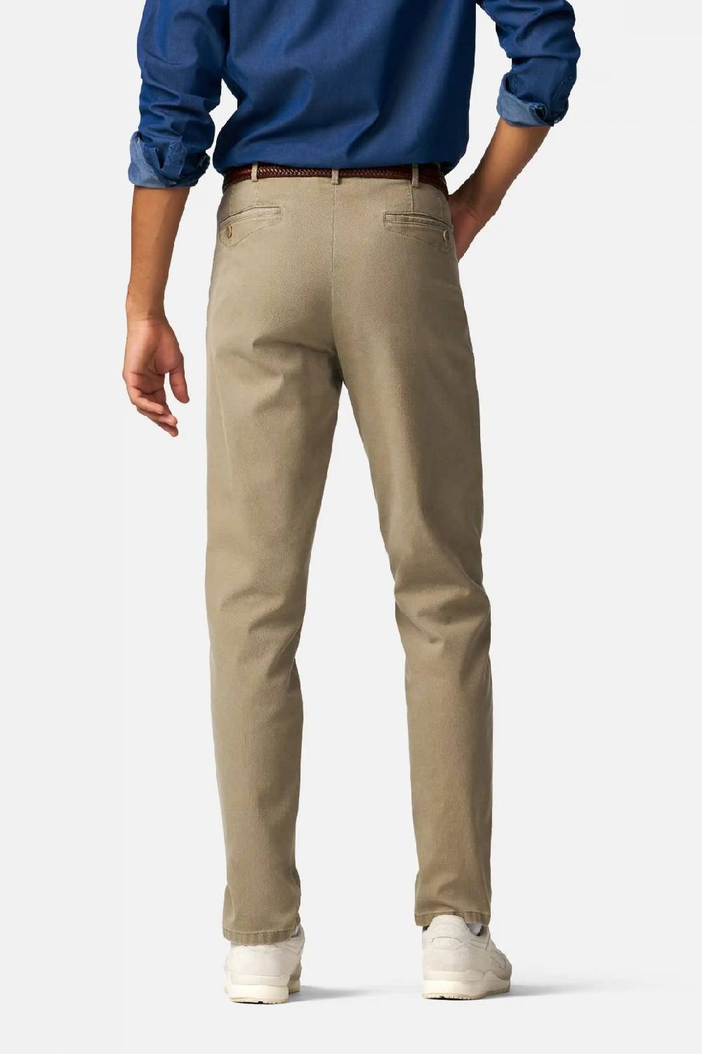 Meyer Pantalone modern fit color pietra meyer cotone microstruttura stretch Nuovo