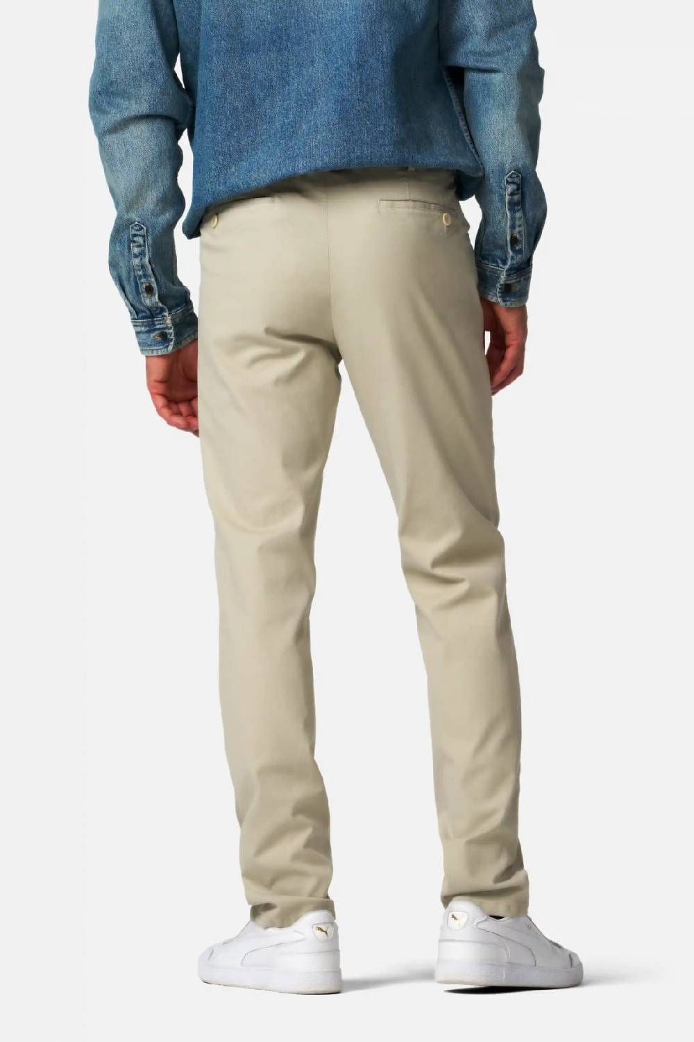 Meyer Pantalone modern fit beige meyer cotone microstruttura stretch Qualità