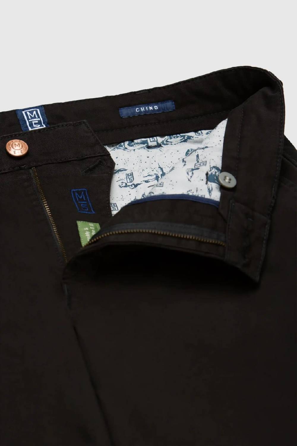 Meyer Pantalone regular fit nero cotone bio stretch m5 by meyer Pezzi Unici