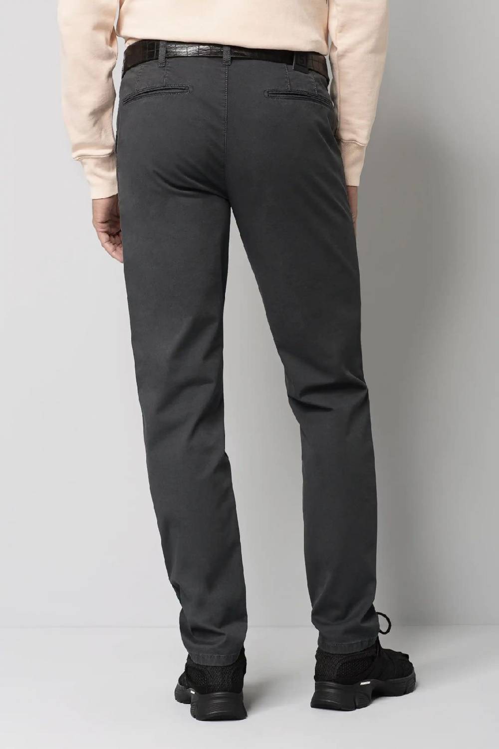 Meyer Pantalone regular fit grigio antracite cotone bio stretch m5 by meyer Soddisfazione Garantita