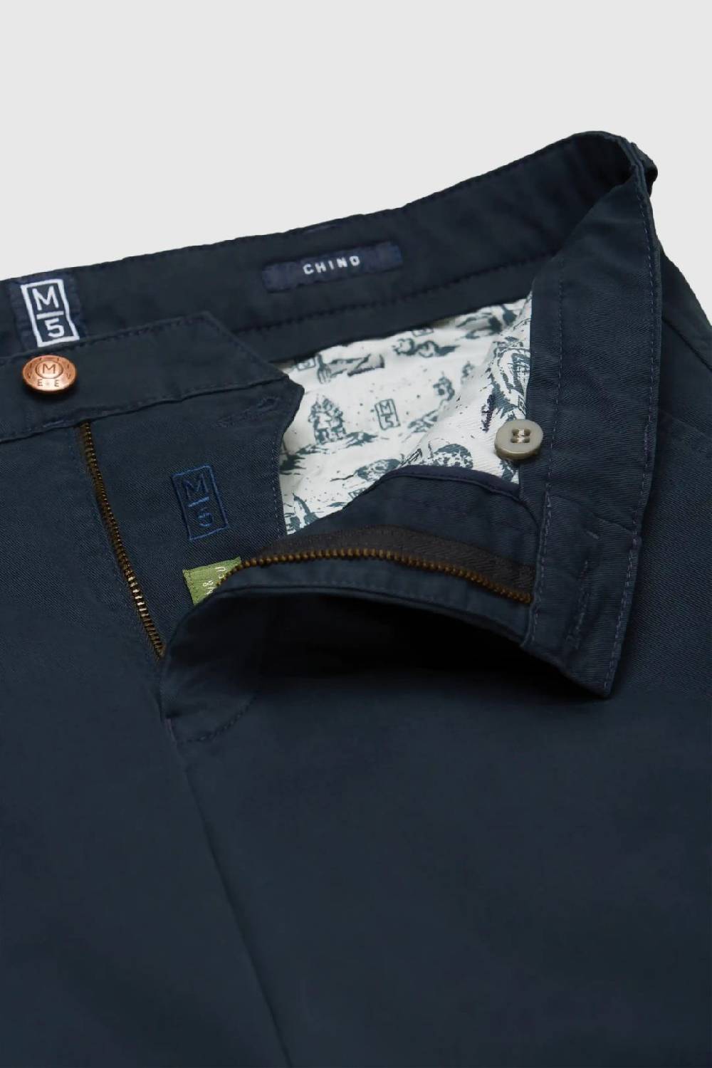 Meyer Pantalone regular fit blu marine cotone bio stretch m5 by meyer Negozi Online